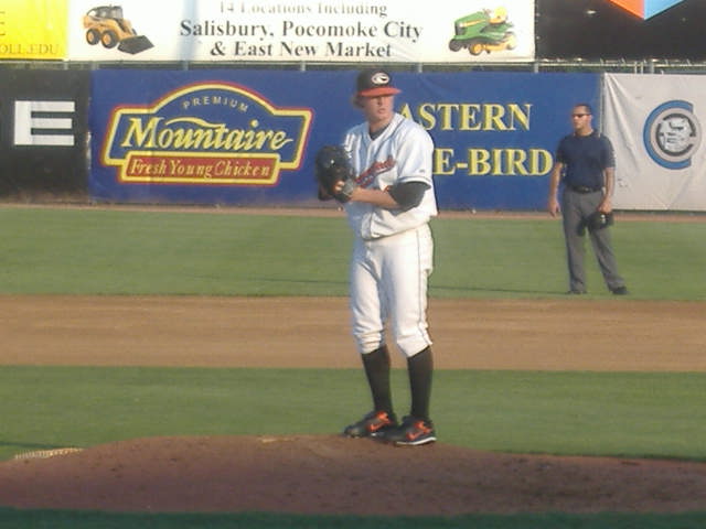 Ryan Ouellette on the hill during a recent game against Kannapolis.
